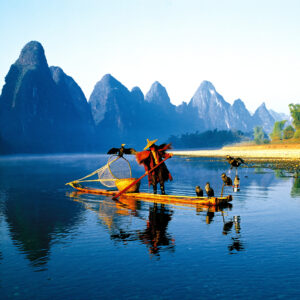 Fisherman on the Li River in Guilin