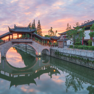 Ancient buildings in Suzhou China